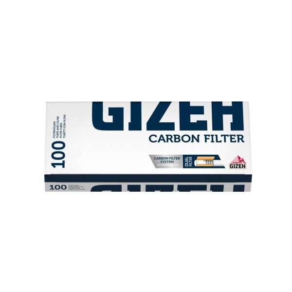 master-100 Gizeh King Size Cigarette Tubes with Activated Charcoal – 10 Boxes of 100 Tubes