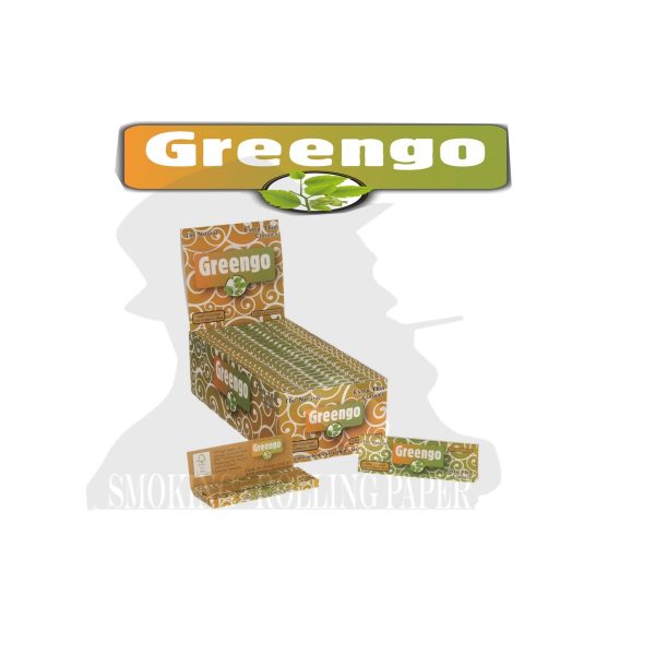 Χαρτάκια στριφτού Greengo Classic Green White Regular – συσκευασία με 50 πακετάκια