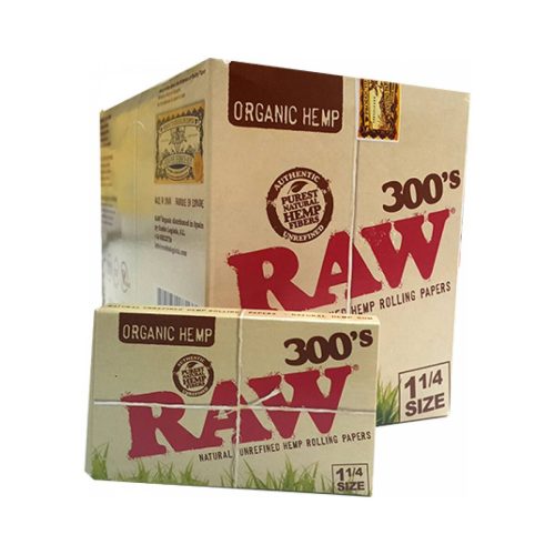 master-393 Χαρτάκια στριφτού RAW Organic 300’s Medium 1¼ – 40 πακετάκια των 300 φύλλων