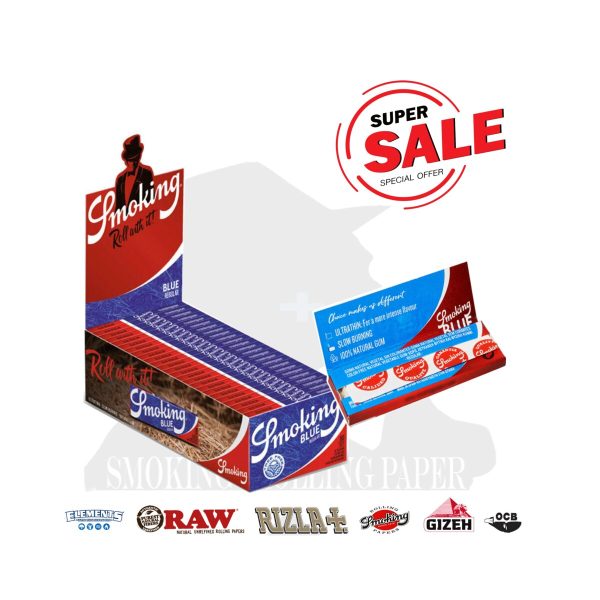 master-4 Cartine Smoking Blue Tree Free Corte Regular – Confezione da 50 libretti